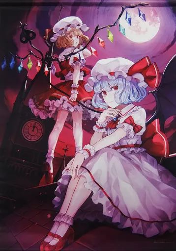 中古】タペストリー レミリア・スカーレット＆フランドール