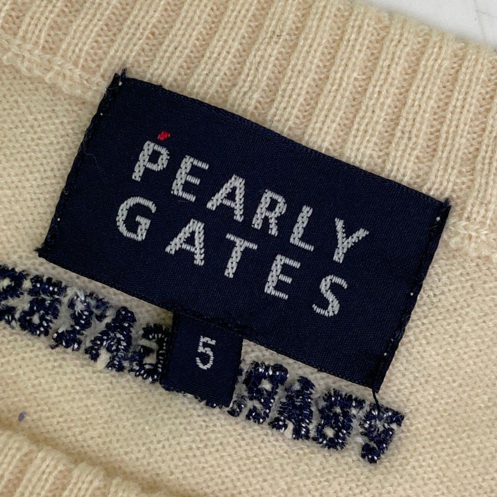 PEARLY GATES パーリーゲイツ ベージュ セーター サイズ5 サイズ：5 PEARLY GATES パーリーゲイツ ニットセーター ベージュ系