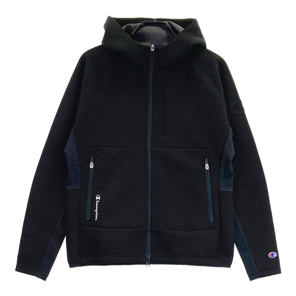 サイズ：LARGE CHAMPION GOLF チャンピオンゴルフ  ダンボールニット 長袖ジャケット  ブラック系 [240101423292] ゴルフウェア メンズ ストスト サイズ：LARGE CHAMPION GOLF チャンピオンゴルフ ダンボール