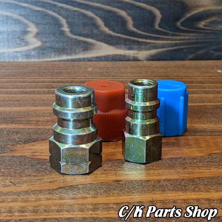 エアコンチャージバルブアダプター R12→R134a 変換 レトロフィット GM～93年 高圧3/16