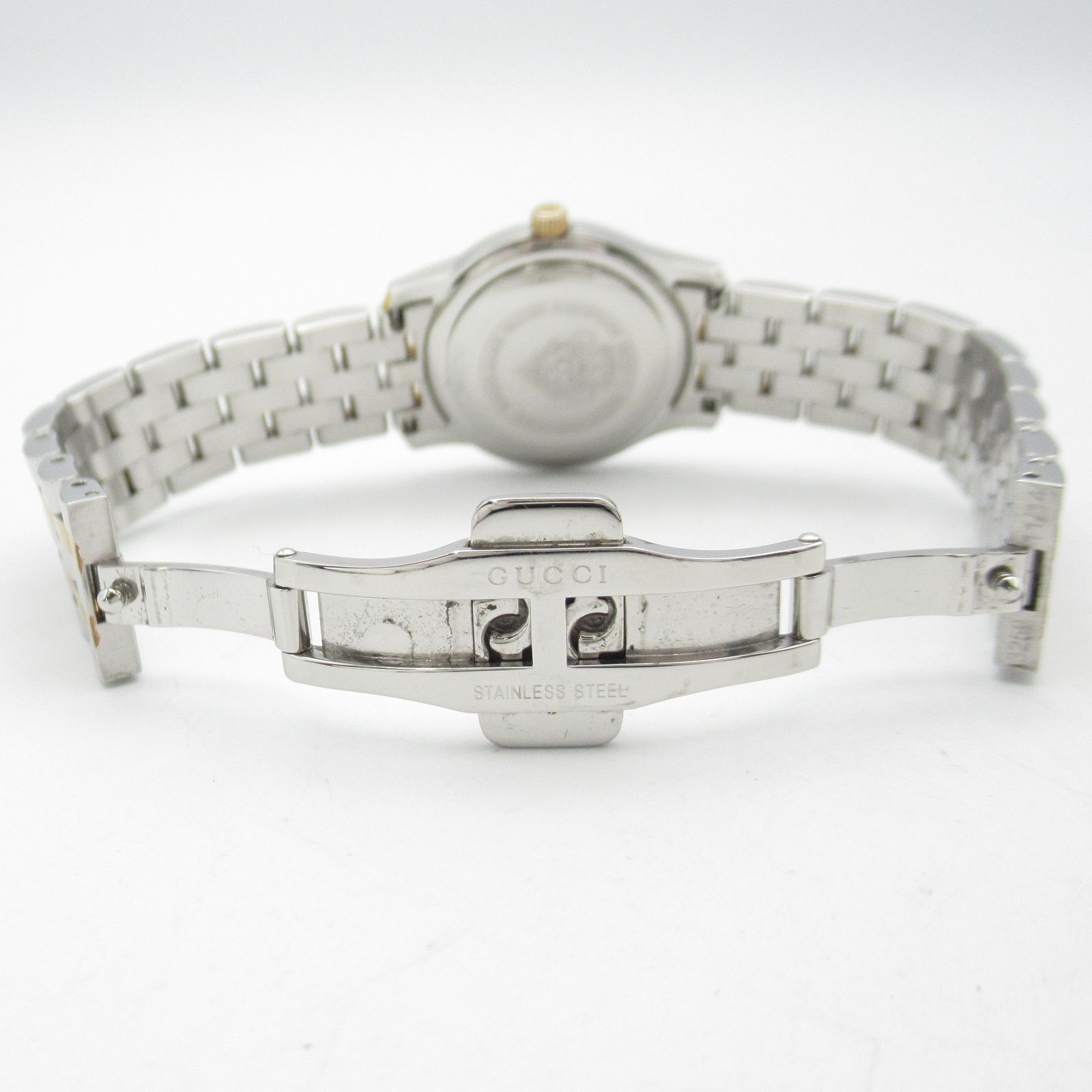 グッチ GUCCI 腕時計 時計 5500L ブラック GP（ゴールドメッキ  