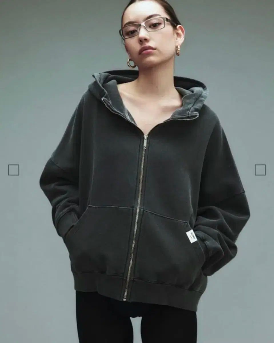 GLOWNY グロウニー G CLASSIC WASHED クラシック ウォッシュド オーバーサイズ ジップアップ