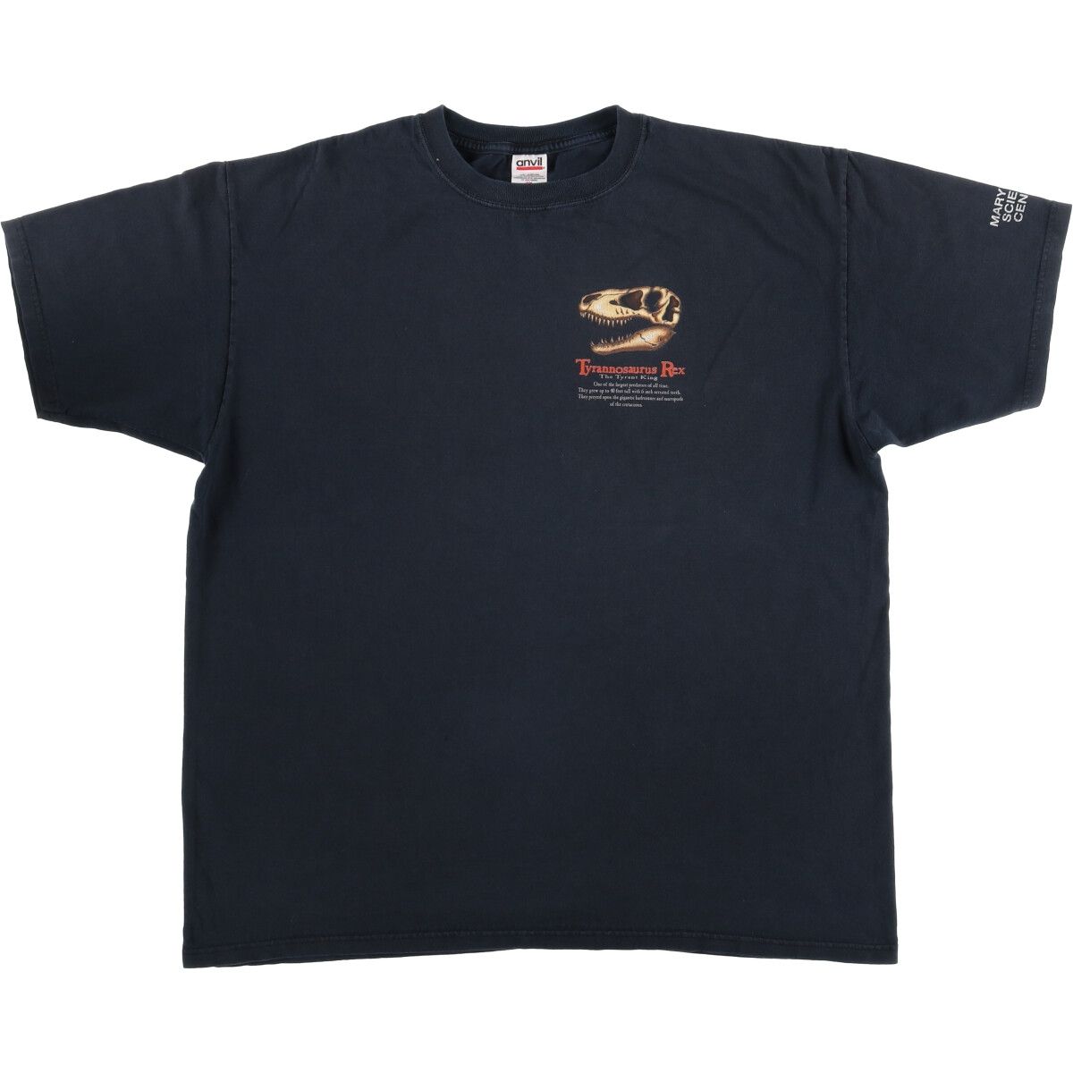Anvil SHIRT メンズ 古着 アンビル Anvil メッセージプリントTシャツ メンズL相当 /eaa540360