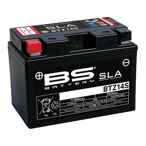 BSバッテリー バイク用バッテリー SLAバッテリー ヤマハ ボルト(A)/-R(A) XVS950CU-A/CUD-A VN09J BP67/BS57 950cc BTZ14S 2輪