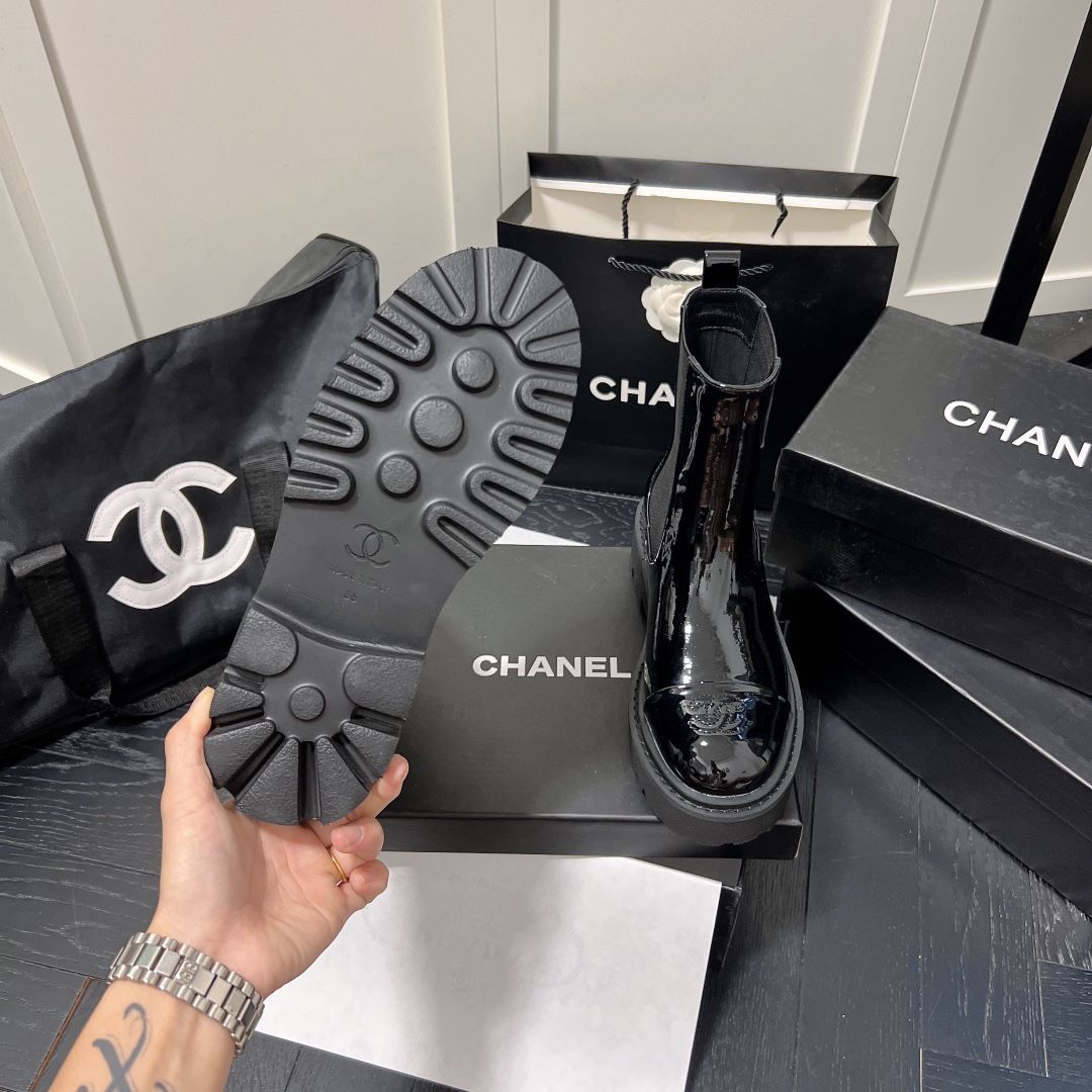 💰1013 CHANEL FWシャネルショートブーツ新型ワンステップ冬の香