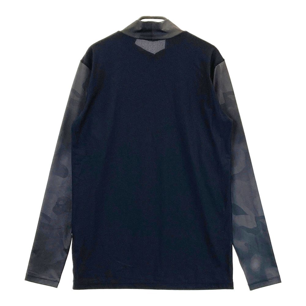 サイズ 48 MARK-LONA マークアンドロナ 長袖ハイネックインナーTシャツ カモフラ ブラック系 240101445756 ゴルフウェア メンズ ストスト