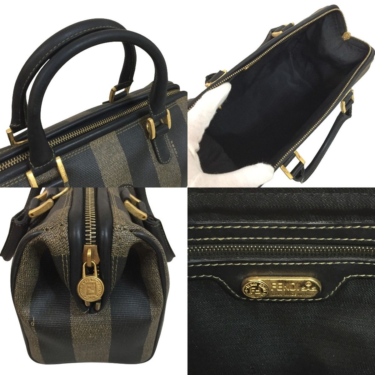 FENDI ペカン柄 ミニボストン ハンドバッグ VINTAGE - メルカリ