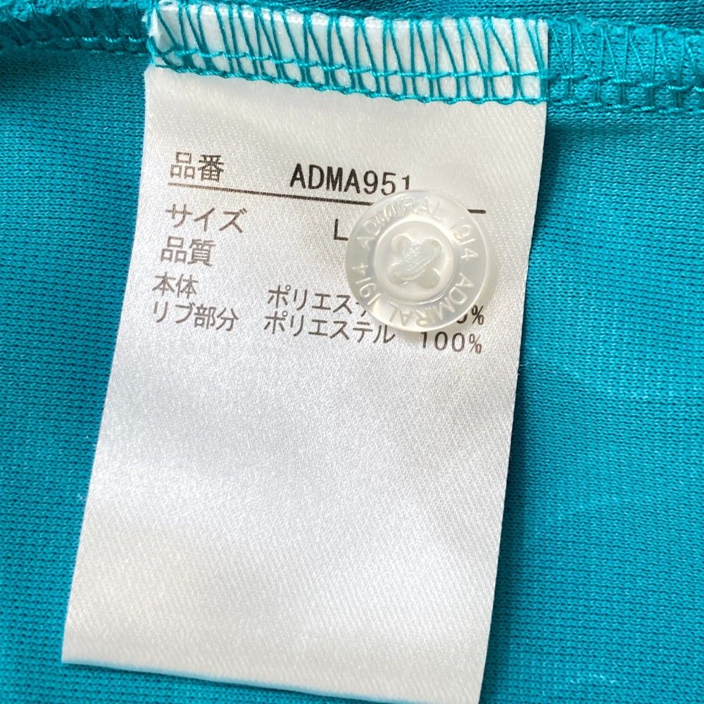 サイズ：LL ADMIRAL アドミラル 半袖ポロシャツ ジャカード 花柄