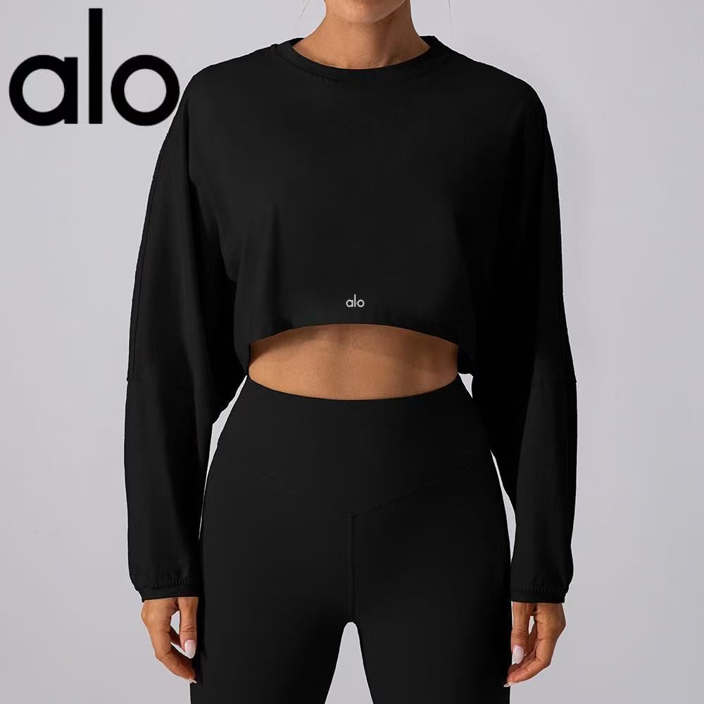 Alo Yoga パーカー レディース yoga Tシャツ ヨガウェア