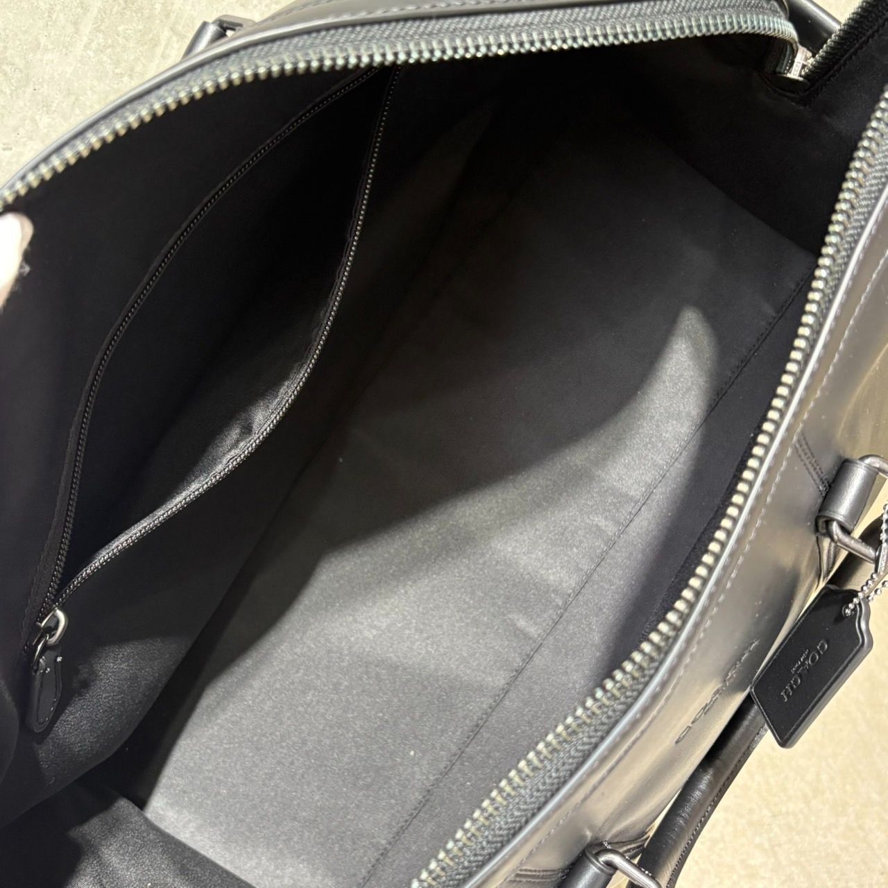 COACH コーチ レザー ボストンバッグ ブラック メンズ レディース 旅行