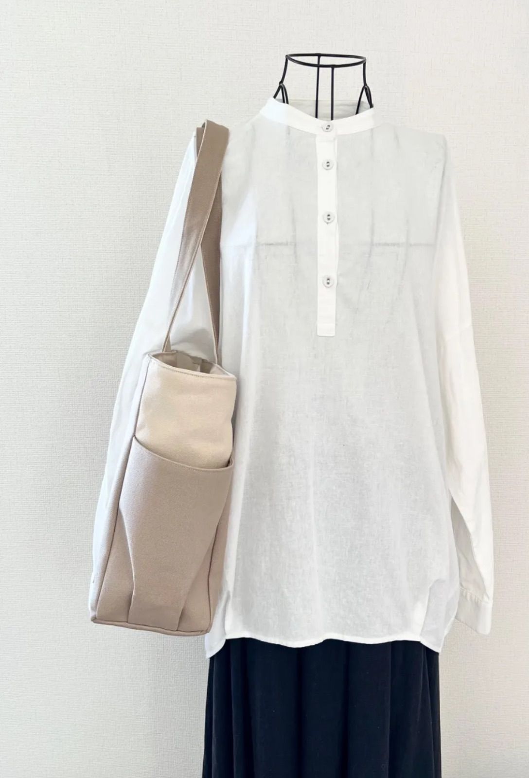 XLサイズ 底板付き マッシュルーム 8号倉敷帆布使用 サイドポケット 大きめトートバッグ 底板付き 肩掛けバッグ akaneko ブラウン