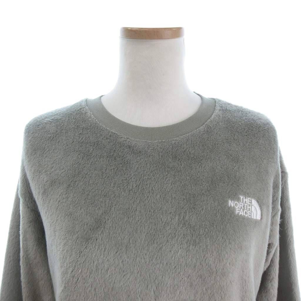ザノースフェイス THE NORTH FACE バーサミッドクルー スウェット トレーナー 長袖 ロゴ 刺繍 緑系 L