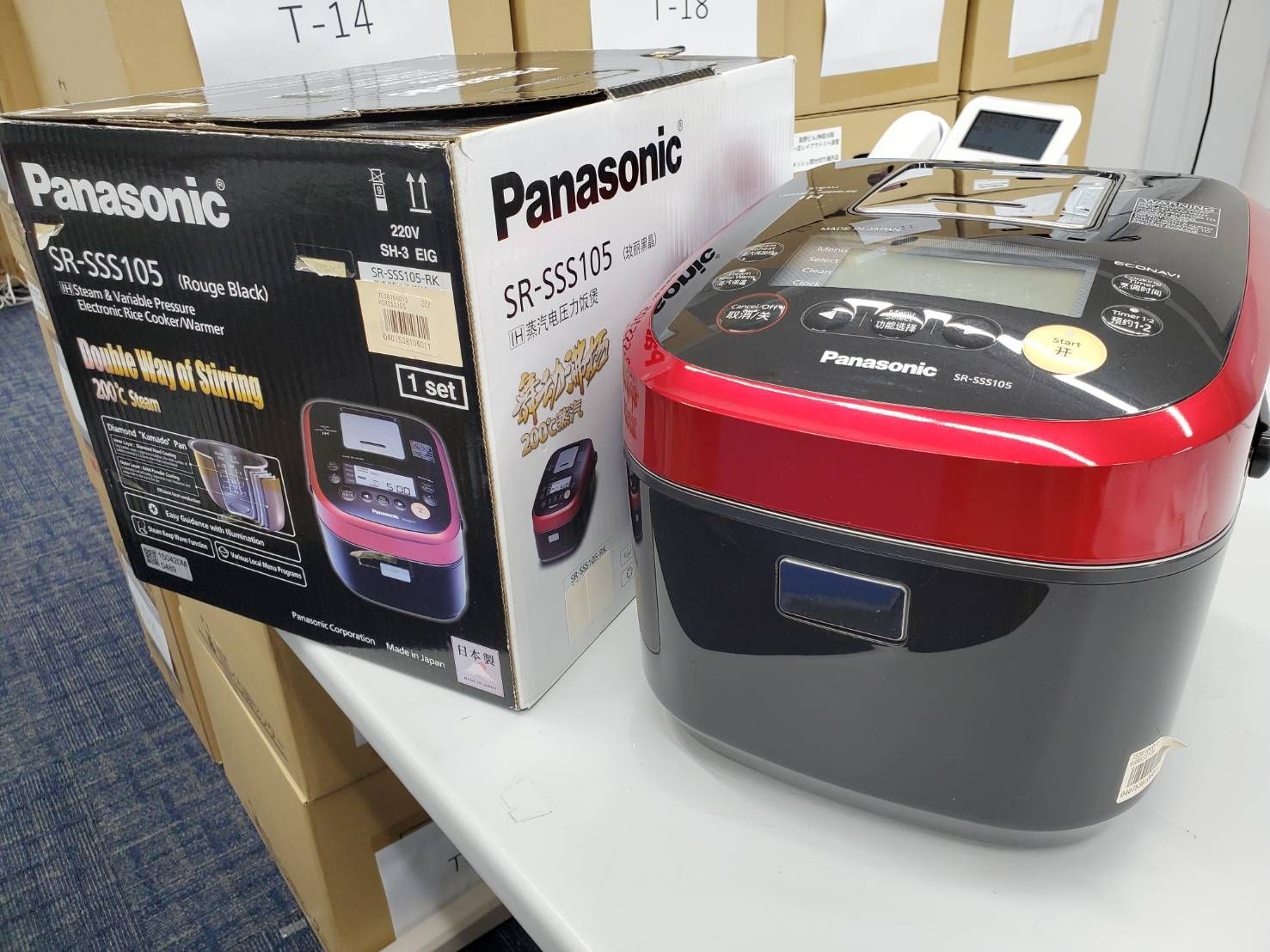 展示品・未使用】Panasonic SR-SSS105-RK 海外向け炊飯器 5.5合炊き 海外仕様220V - メルカリ