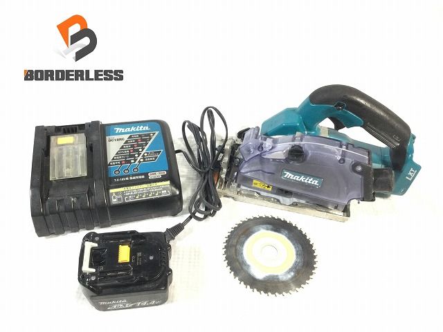 ☆中古品☆makita マキタ 125mm 14.4V 充電式防じんマルノコ KS521D 丸 ...