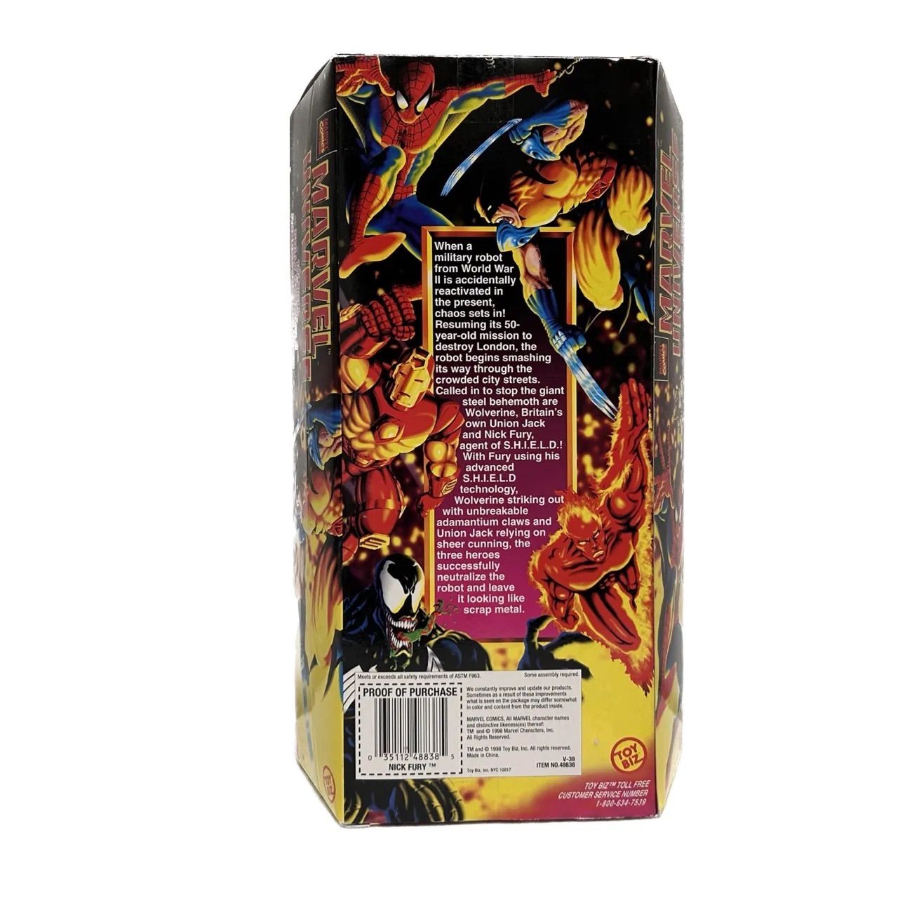 ヴィンテージ MARVEL NICK FURY ニック・フューリー フィギュア TOY