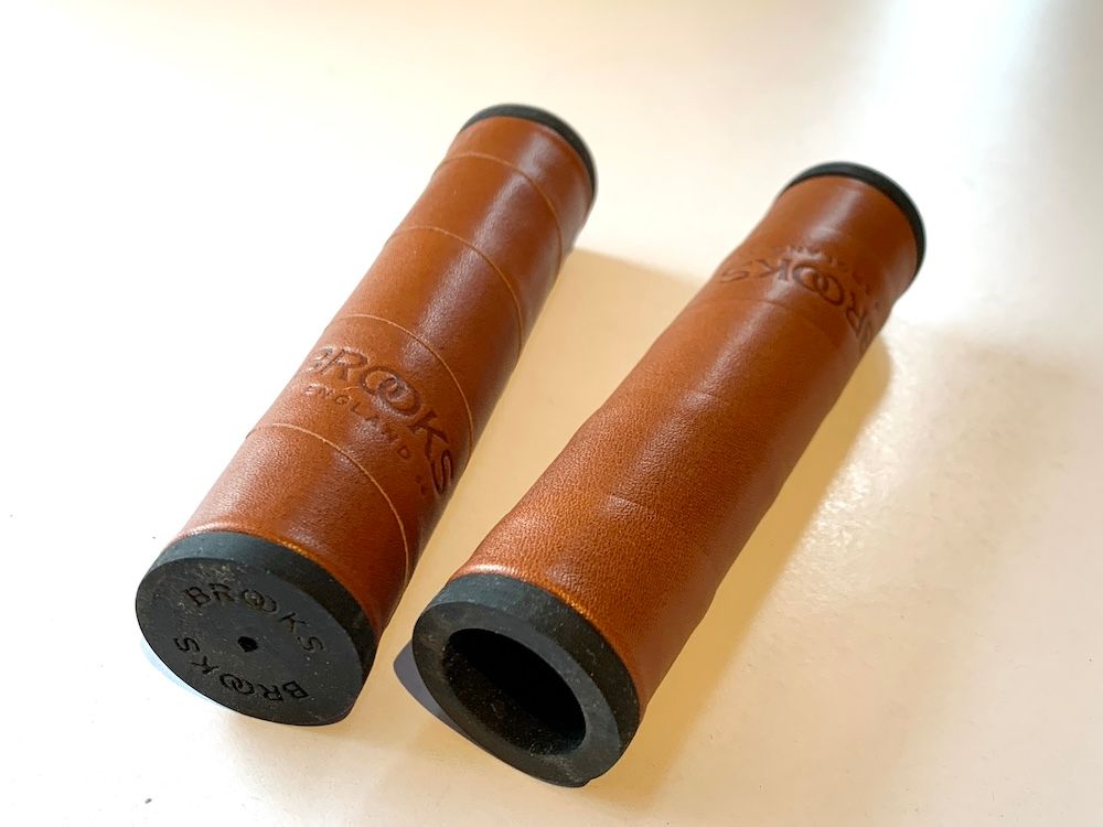 最速発送 BROOKS ブルックス Willow Leather Grips 130mm ウィローレザーグリップ グリップ クラシック