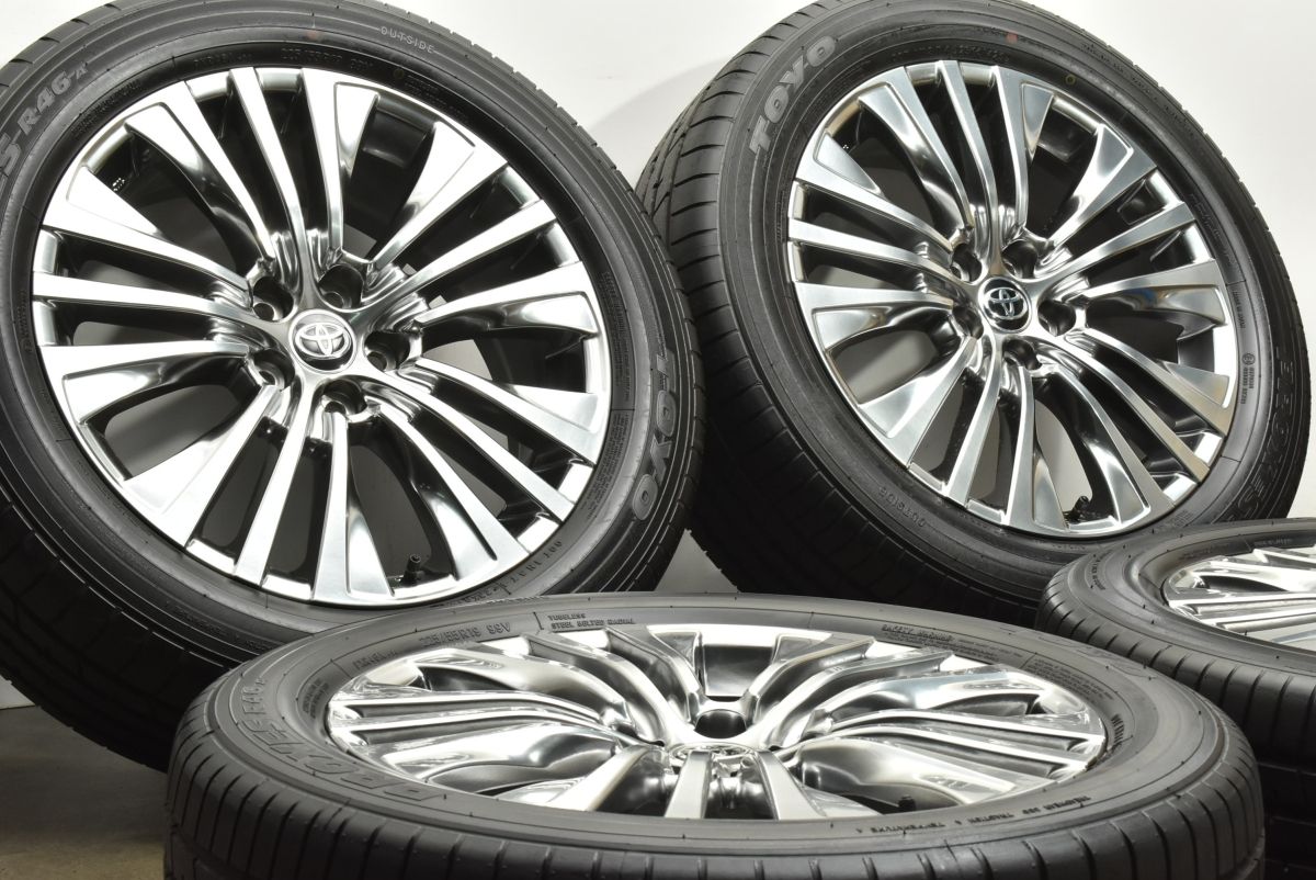 製 バリ溝 トヨタ 80 ハリアー Zレザーパッケージ 純正 19in 7J 35 PCD114.3 トーヨー プロクセス R46A 225 55R19 RAV4