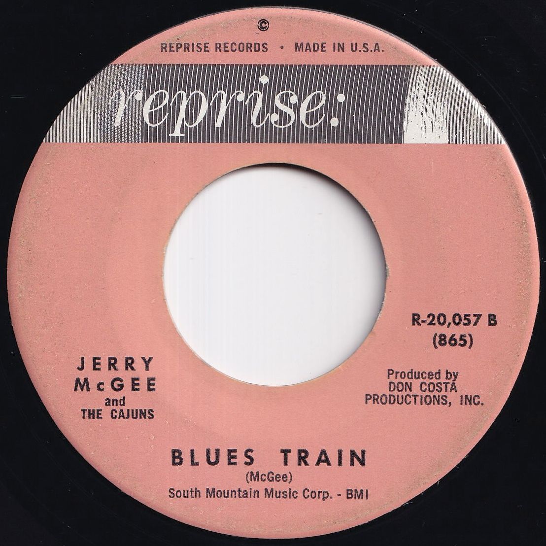 Jerry McGee And The Cajuns Walkin' / Blues Train Reprise US