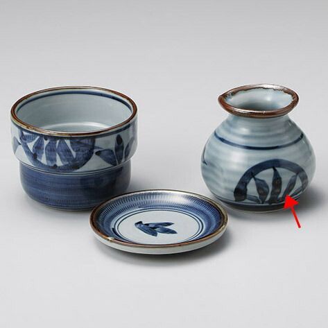 和食器 イ304-258 花紋そば千代口