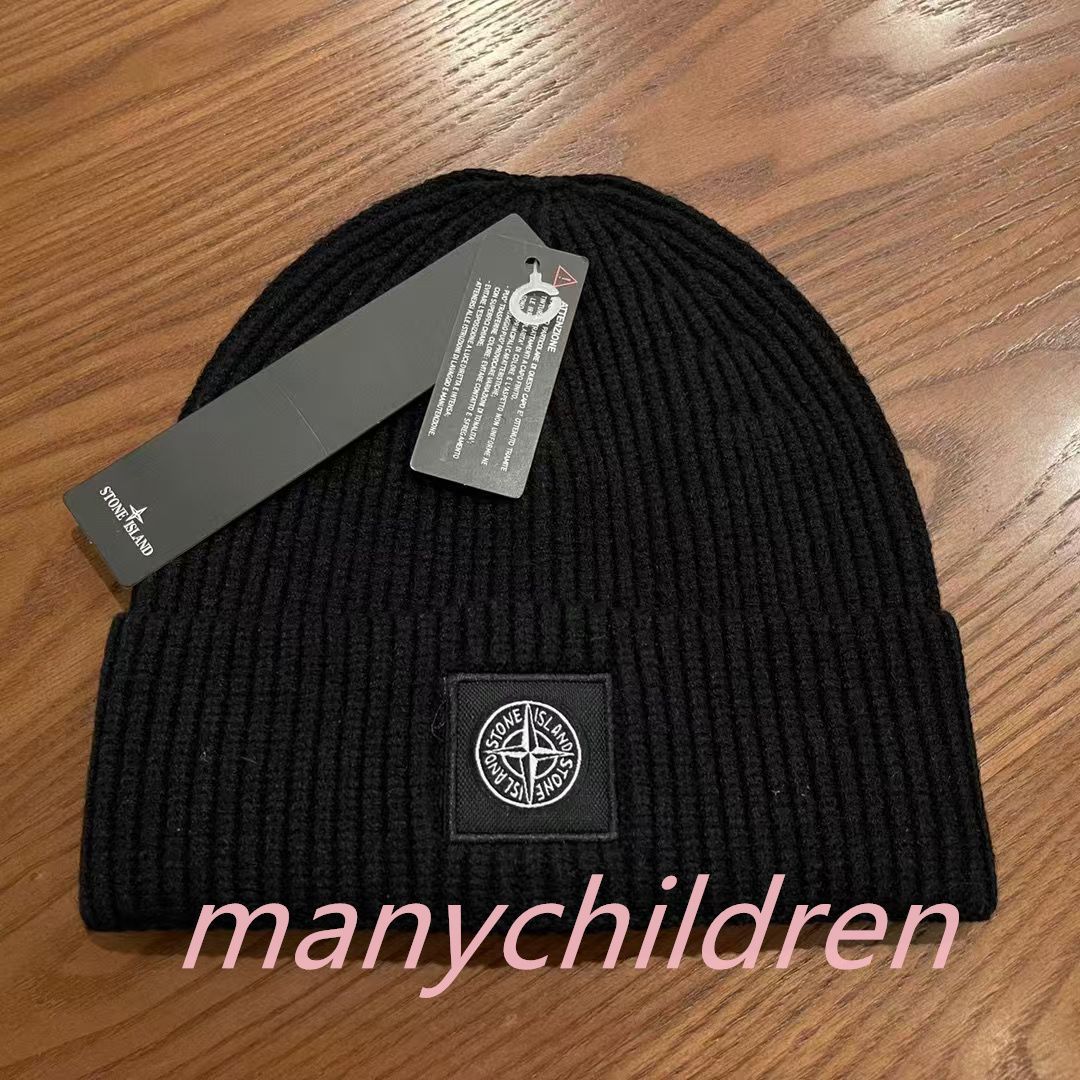 STONE ISLAND ストーンアイランド ニットキャップ ブラック one size