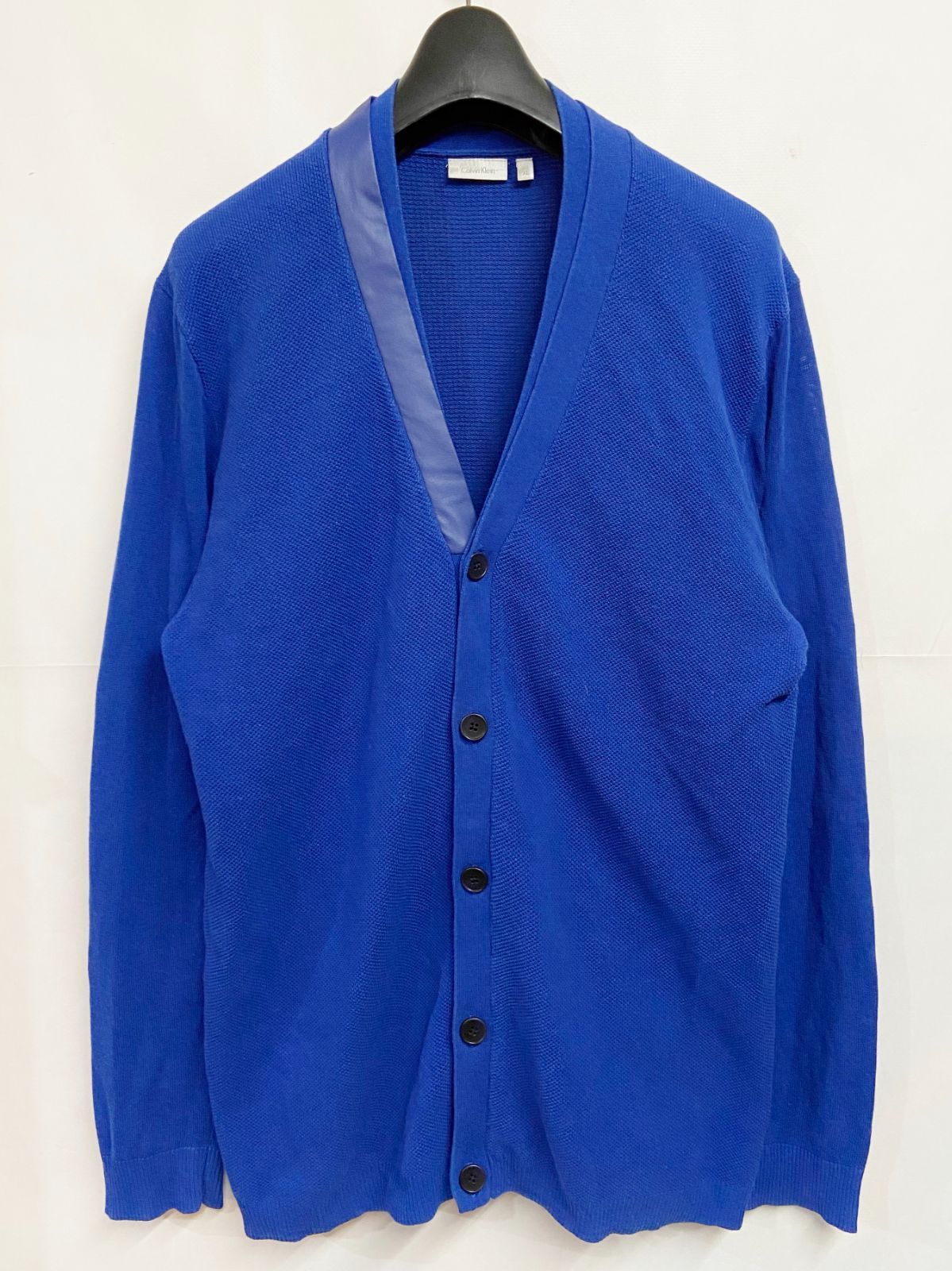 高級   カルバン・クライン リネンコットンカーディガン Calvin Klein カーディガン オーバーサイズ レディース