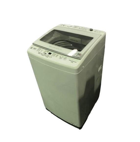7237【中古】アクア 7kg 全自動洗濯機 AQW-GV7E8 2021年製 AQUA【洗濯 