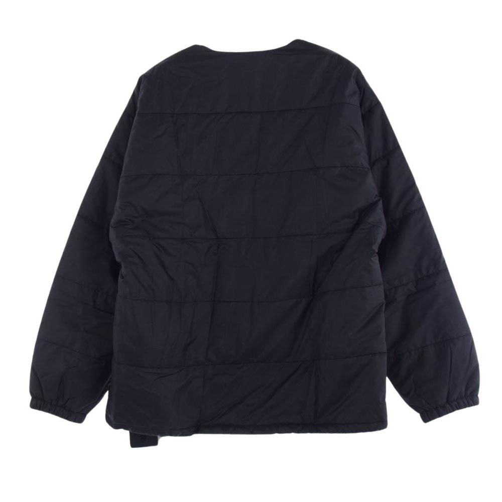 NEIGHBORHOOD ネイバーフッド 23AW 232TSNH-SHM05 Puff Shirt LS パフシャツ ロングスリーブ ノーカラー 中綿 ジップアップ ジャケット ブラック系 XL【新古品】【未使用】【中古】