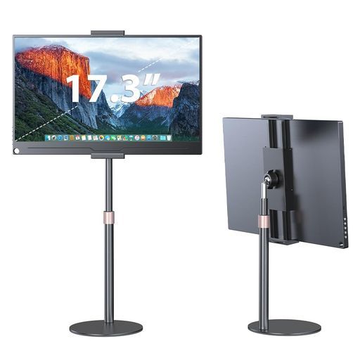 UPERFECTモバイルモニター用スタンドタブレットスタンド折り畳み式4.7-17.3インチ多機種対応270自由調整可能高さ調整