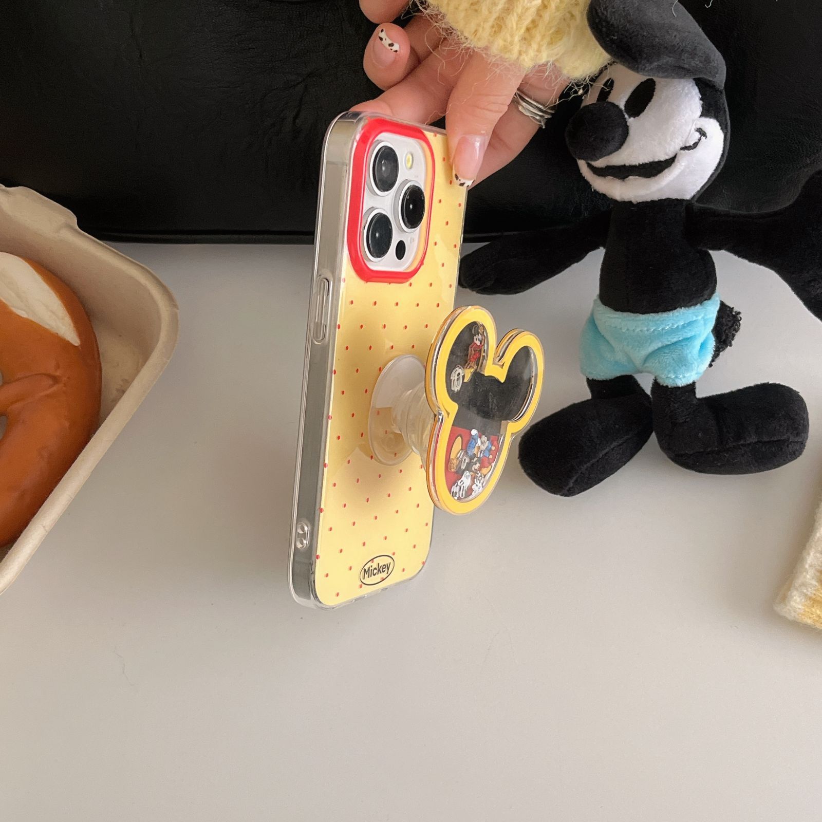 スマホケース MICKEY ミッキーマウス  可愛い iPhone15ケース リング付き   iPhone14proケース  iPhone13ケース 衝擊吸收 iPhoneケース