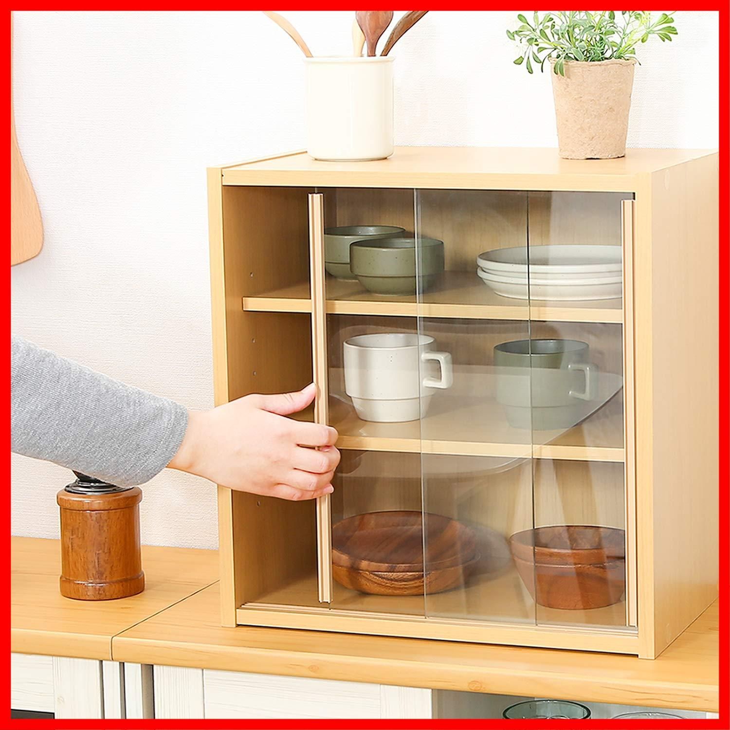 不二貿易 食器棚 キッチン収納 幅43×奥行 maar 様へホワイト食器