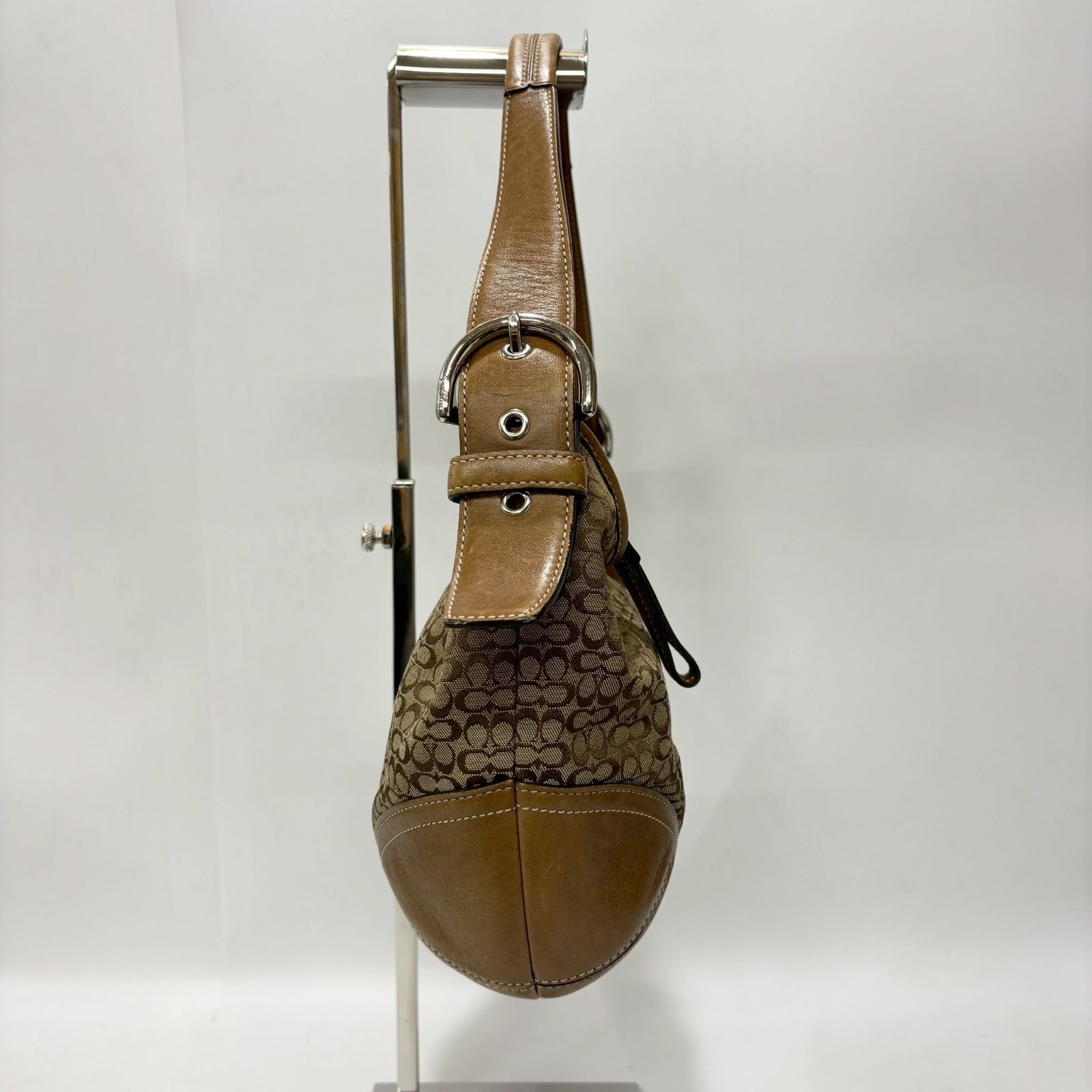 ☆M11 良品 COACH コーチ ホーボー ミニシグネチャー ワン