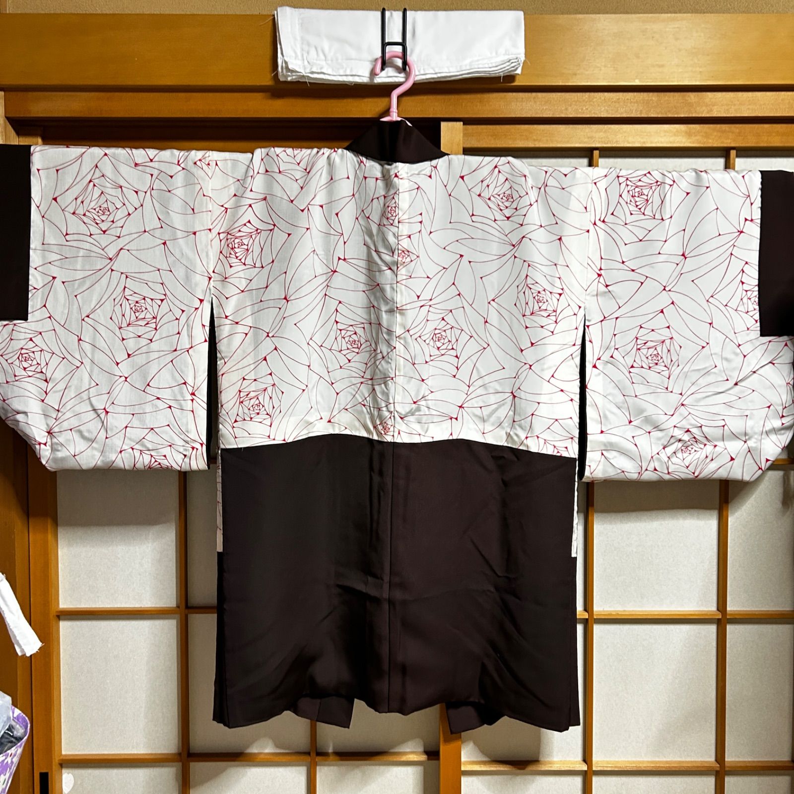 着物和洋ミックス3点セット おまけ付き 和洋折衷 レディース 着物 和洋折衷コーデ 和洋ミックスコーデ ブラウン系 和風