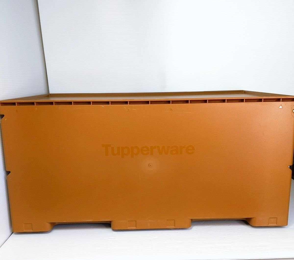中古品】Tupperware スーパーチェストワイド 2段引き出し