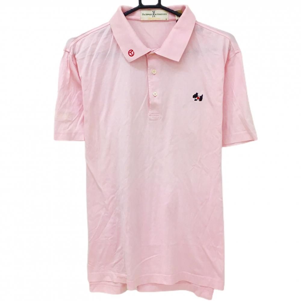 FAIRWAY & GREENE x Scotty Cameron Short Sleeve Polo Shirt Light Pink Circle T Dog Mens XL/TG Golf Wear Scotty Cameron