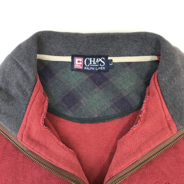 90s-00s☆ラルフローレン/RALPH LAUREN☆CHAPS/ハーフジップ