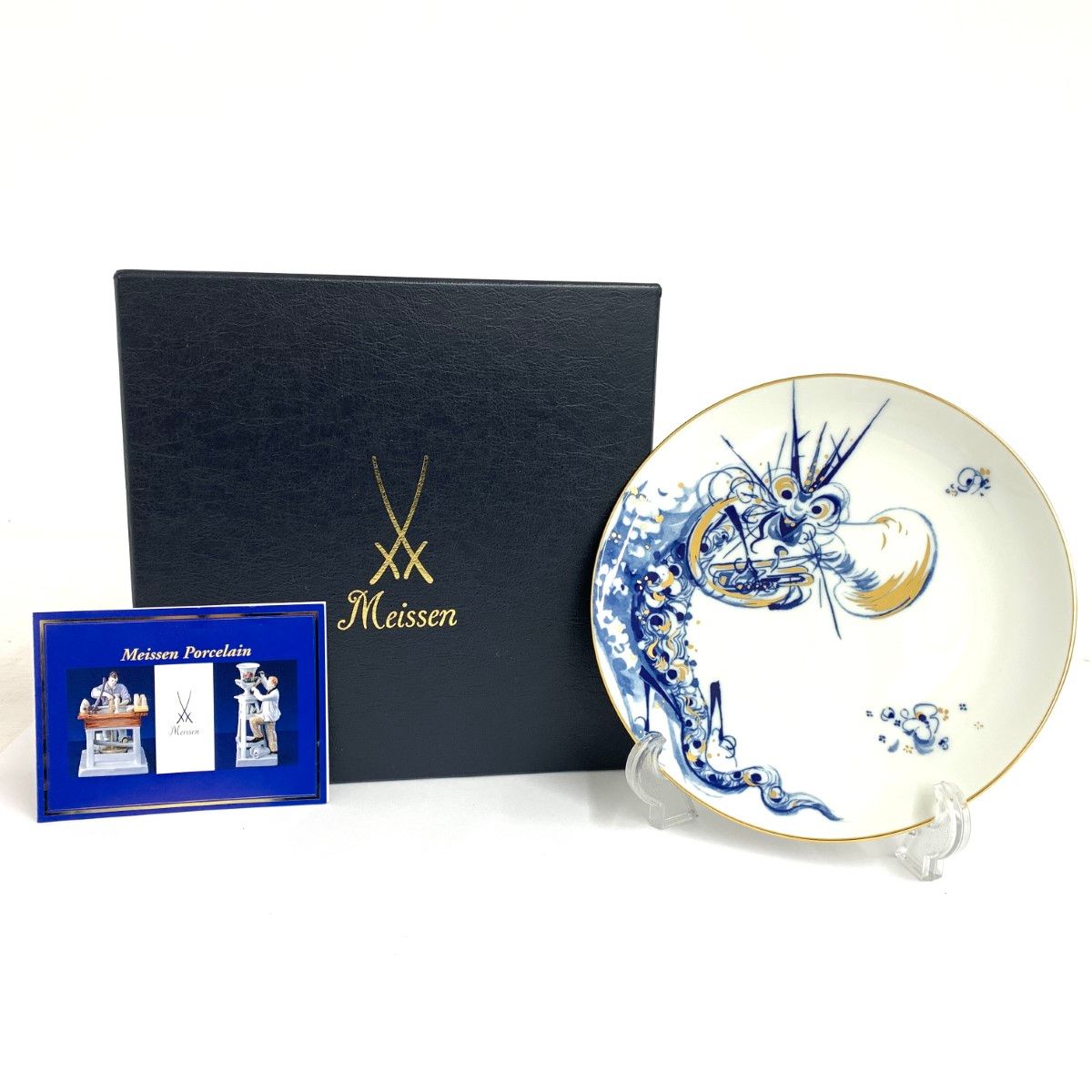 Meissen 2000年 マイセン干支プレート チューバを吹く陽気なドラゴン Meissen マイセン 2000年 ～チューバを吹く陽気なドラゴン～ 干支