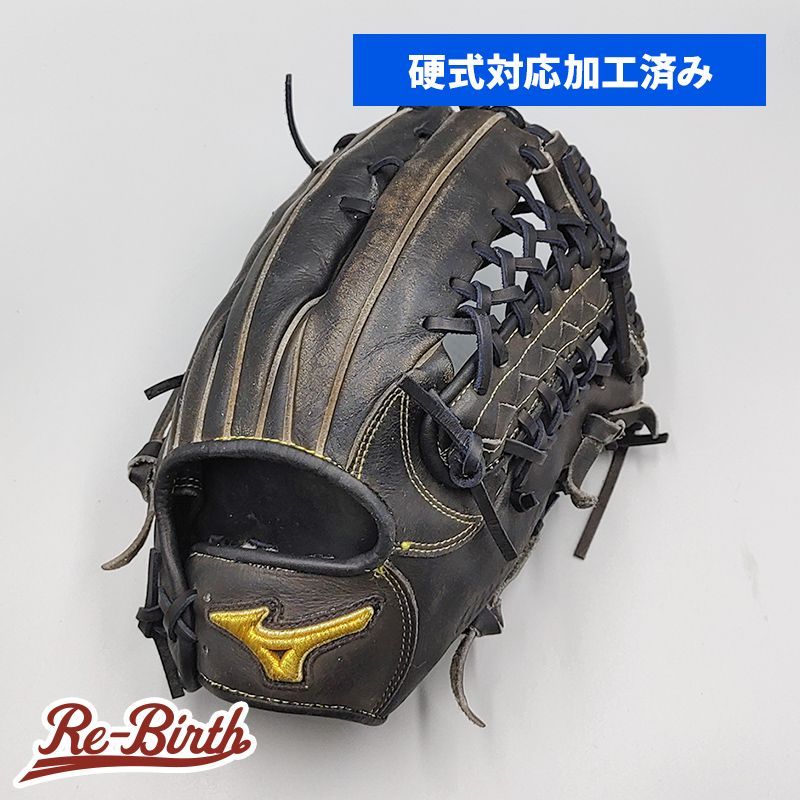 【硬式対応アップグレード済 (高校野球対応)】 ミズノ 硬式グローブ / 内野手用 型付け済み (mizuno グラブ) [WE482]