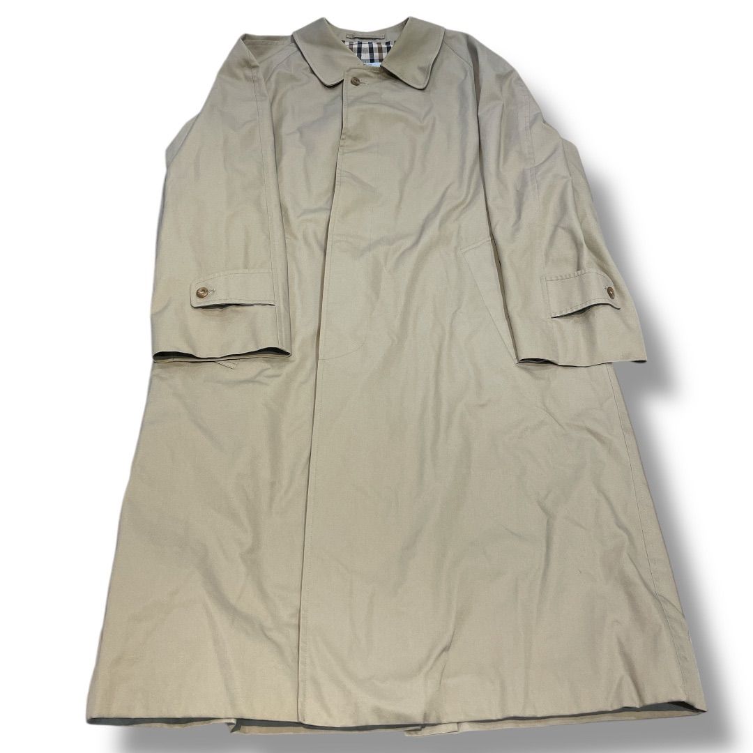 美品】Aquascutum ベルト付ギャバジンステンカラーコート 裏地