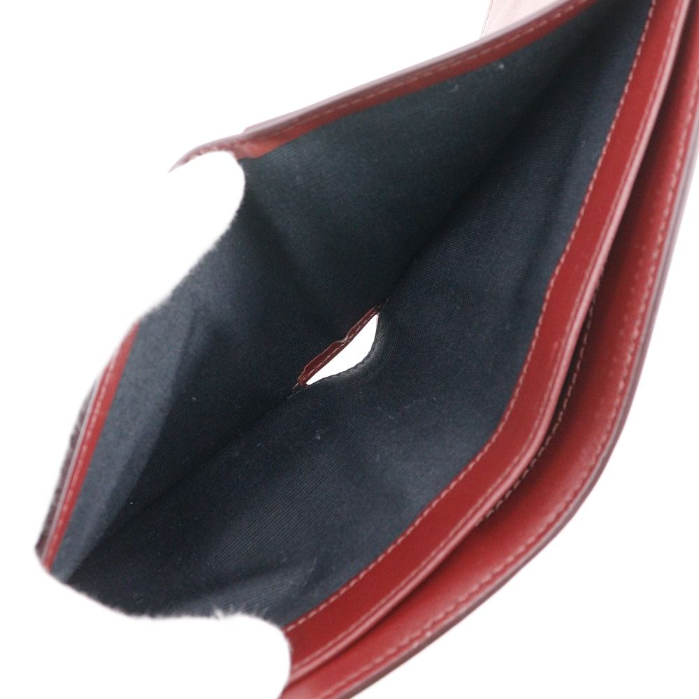 CELINE】セリーヌ バイフォールドウォレット レザー ボルドー メンズ  