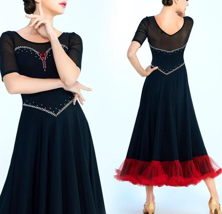 オーダーメイド　社交ダンス衣装　フロート スタンダードドレス 色変更可 オーダーメイド 社交ダンス衣装 スタンダードドレス カラー変更可