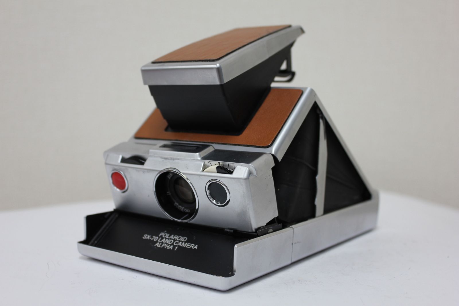 返品保証 ポラロイド Polaroid SX-70 Alpha1 ブラウン カメラ e3178