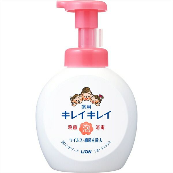大人気商品  キレイキレイ薬用泡ハンドソープ 本体大型サイズ フルーツミックスの香り 【 ハンドソープ 】キレイキレイ薬用泡ハンド本体大フル－ツミックス×12点セット tt