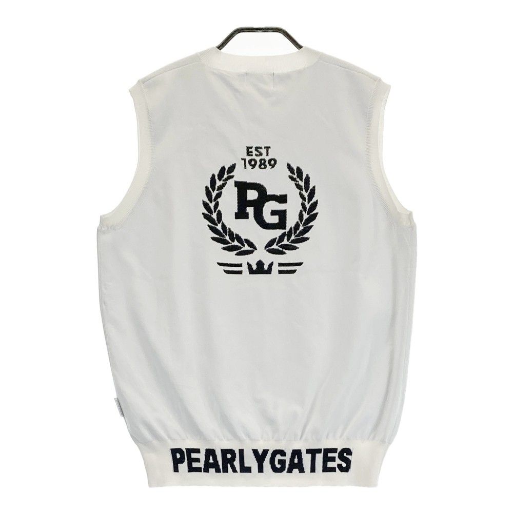 サイズ 4 PEARLY GATES パーリーゲイツ ニットベスト ホワイト系 240101459216 ゴルフウェア メンズ ストスト