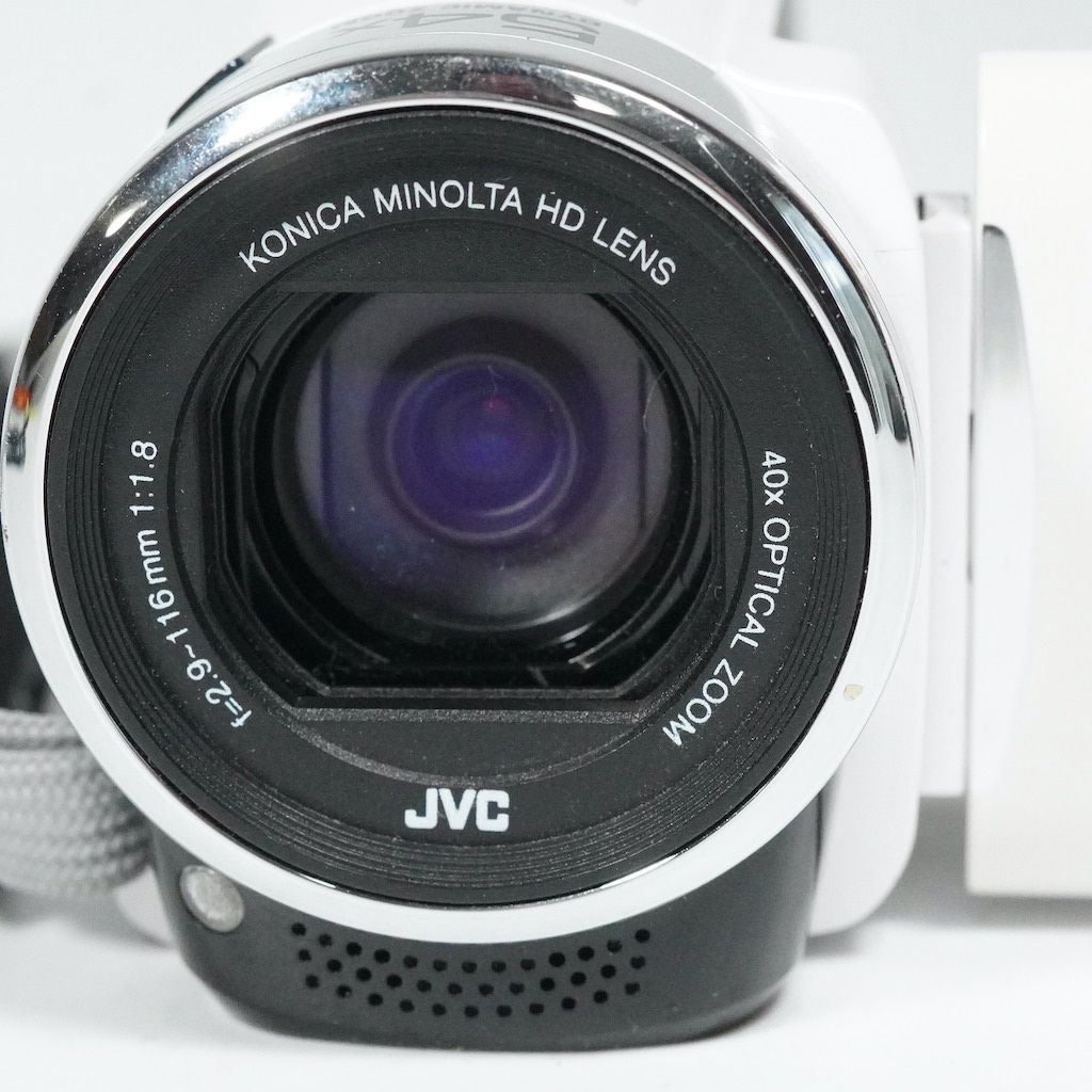 【動作確認ＯＫ】JVC Everio GZ-E265-W JVC Victor Everio GZ-E265-W ホワイト 動作OK 返金保証 /2045