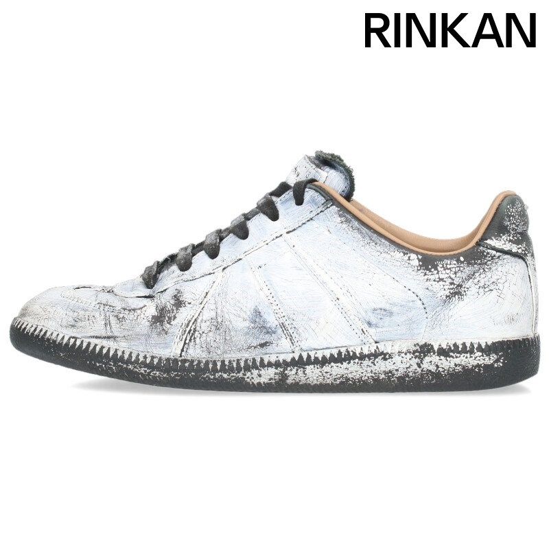 メゾンマルジェラ REPLICA ジャーマントレーナー ペンキ加工ローカット