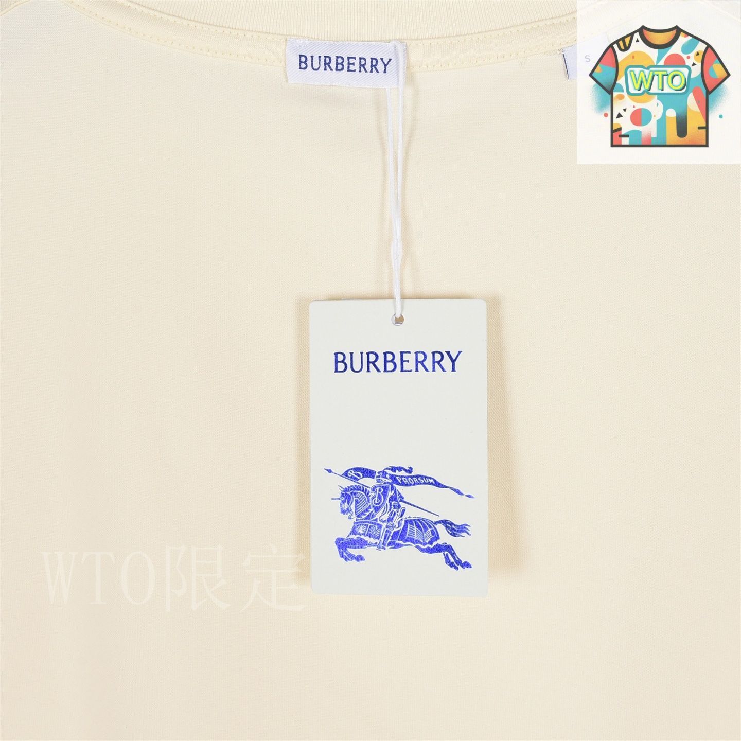 今日WTO】Burberry 25SS 裾チェック戦馬パッチ ショートスリーブ
