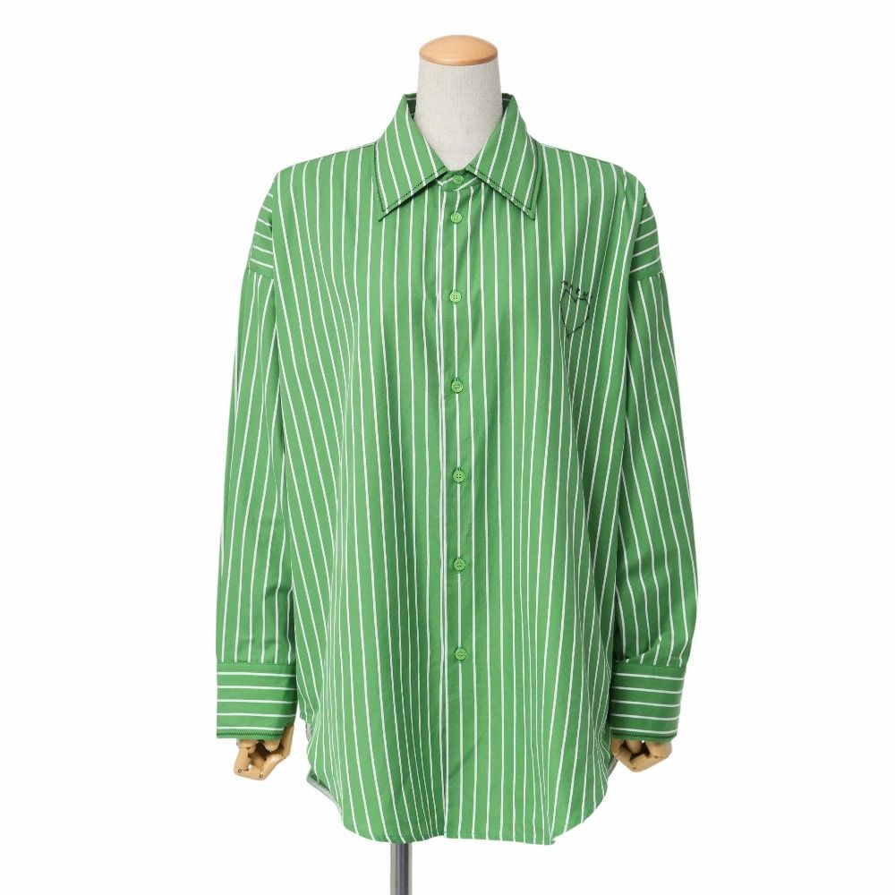 □美品□2024SS□MARNI マルニ 長袖シャツ サイズ38 ハート ロゴ