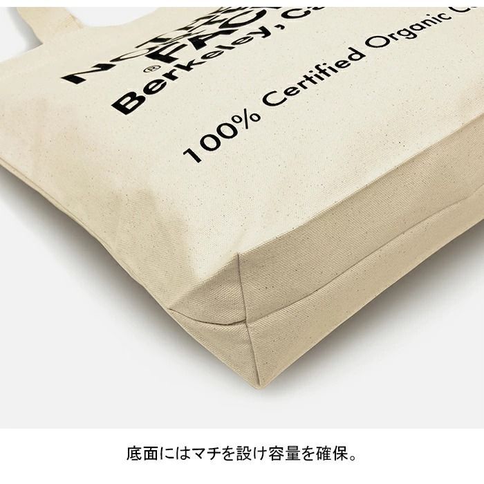 THE NORTH FACE　ノースフェイス　オーガニックコットントート　Organic Cotton Tote　トートバッグ　ブルー