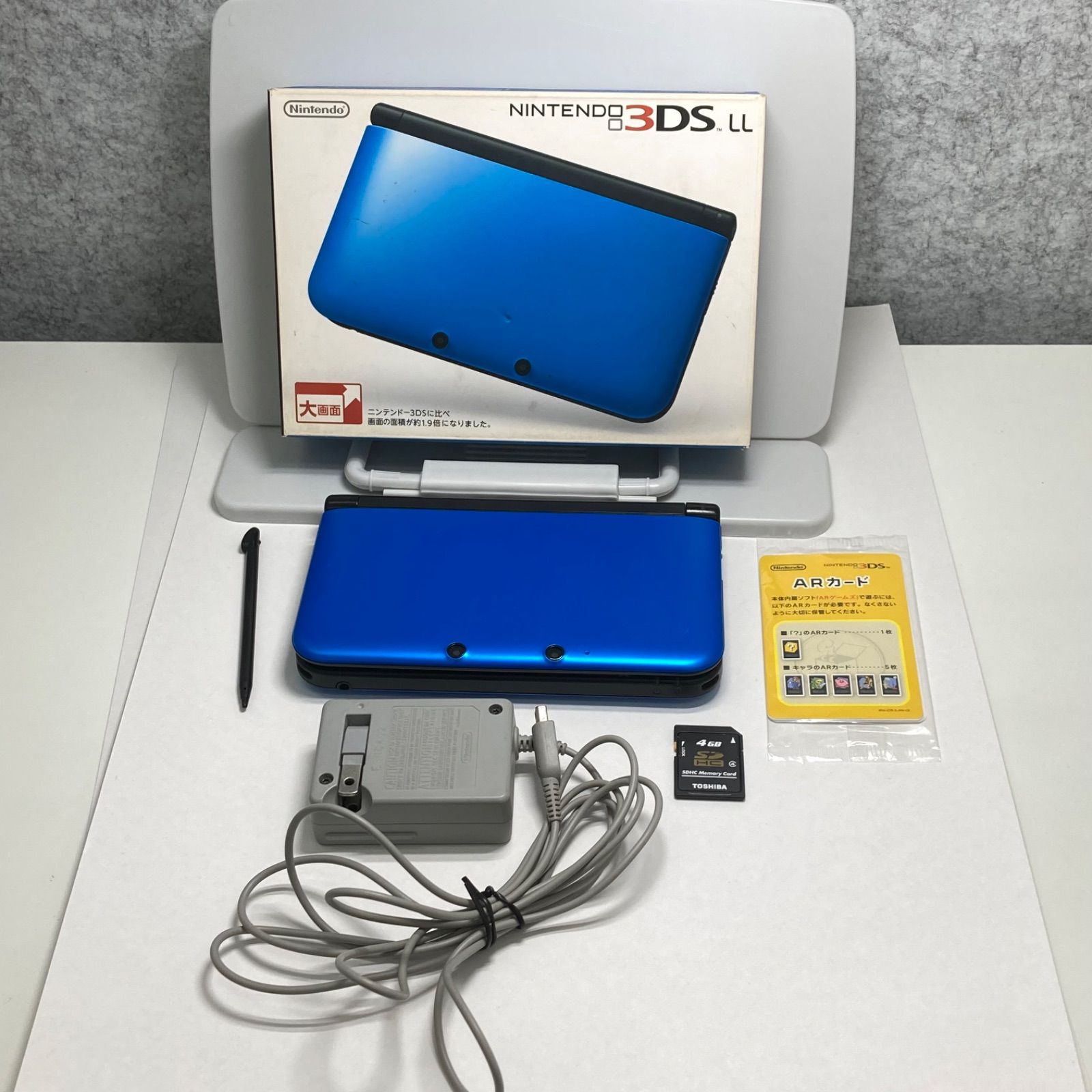 3DS LL 完動品 ブルー✖ブラック - メルカリ 