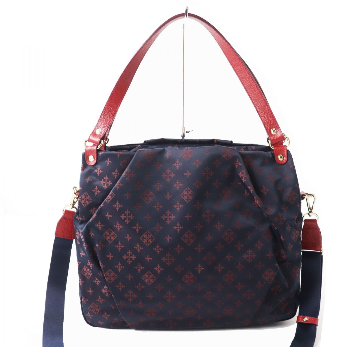 極美品◎russetラシット ナイロンモノグラム2WAYショルダーバッグ 